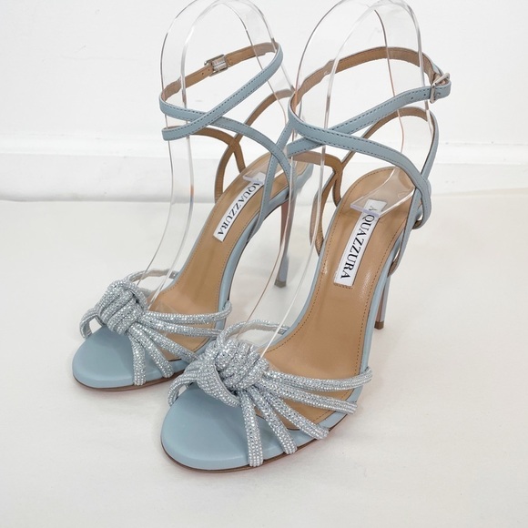 Like New Aquazzura Celeste 105 Knotted Heels Sandal - Picture 5 of 10